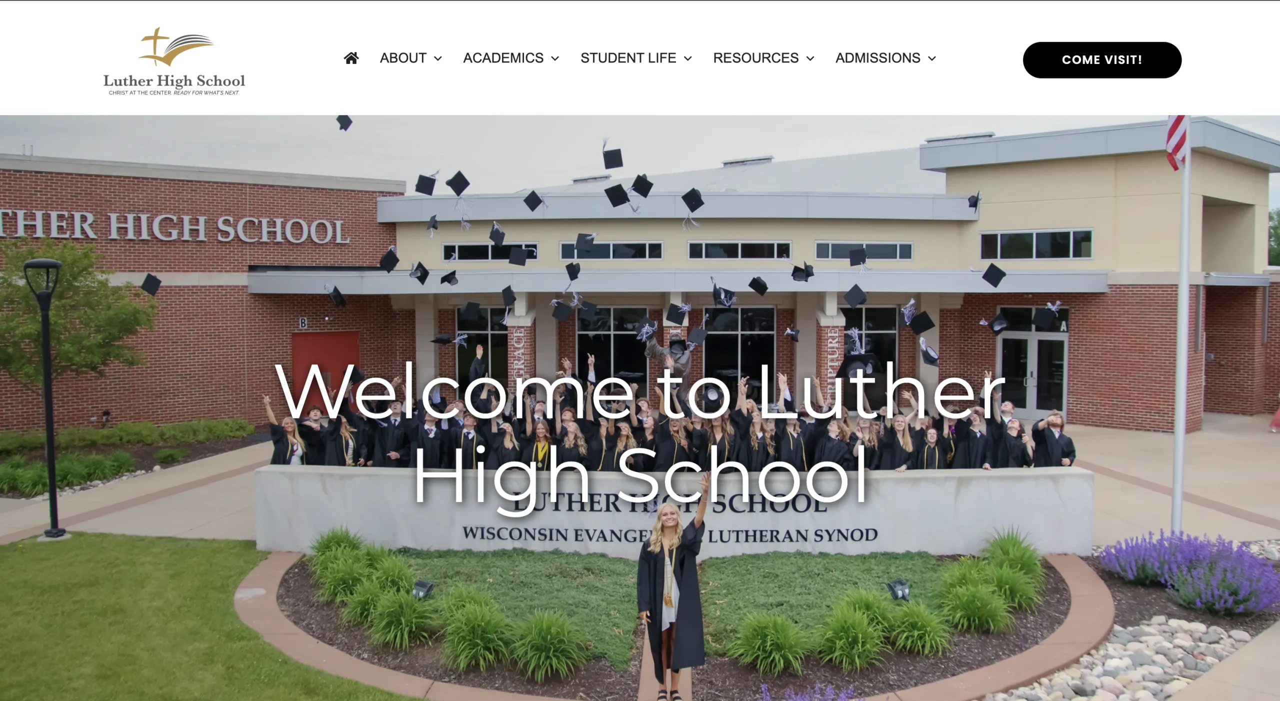 Luther Launches New Website announcement graphic