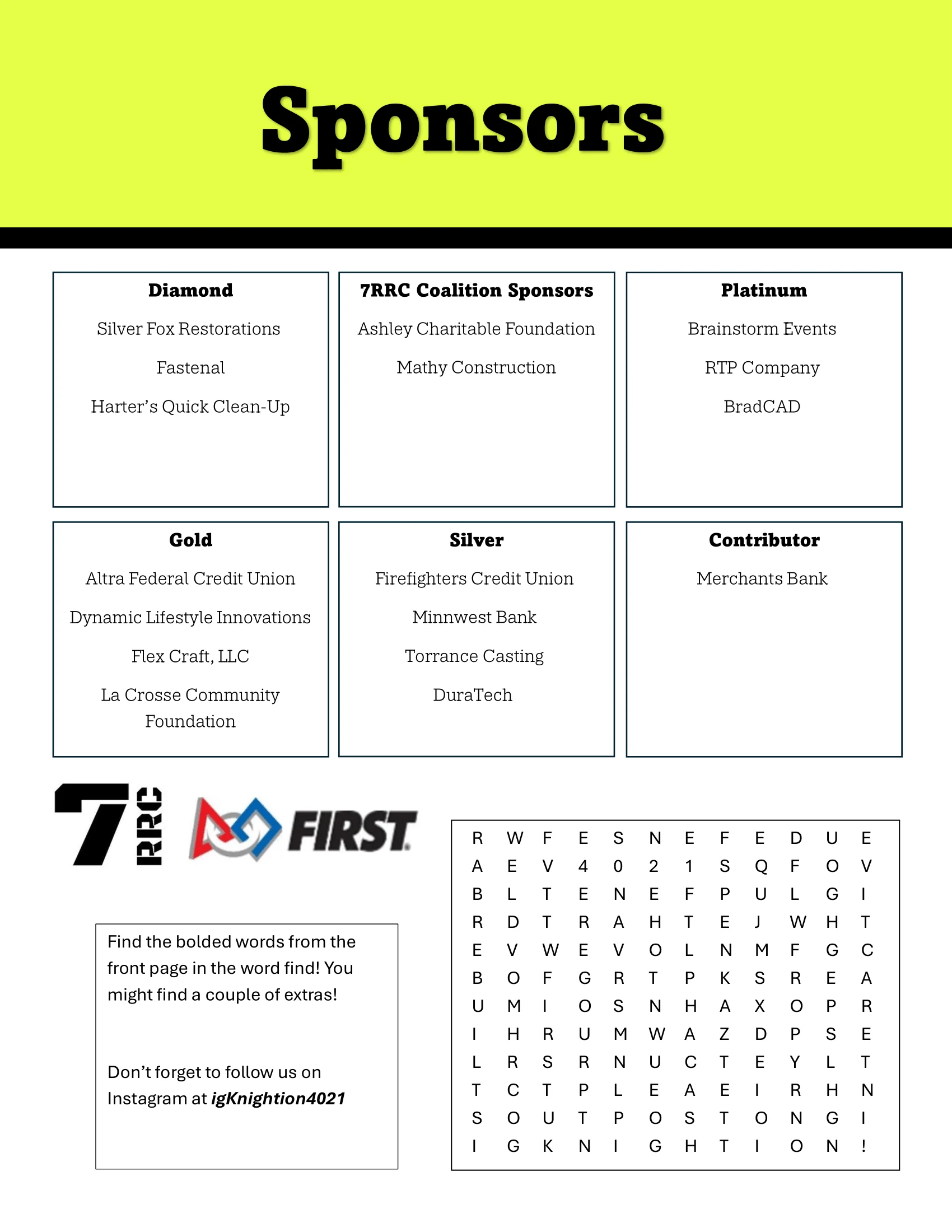 igKnightion robotics newsletter, kickoff issue